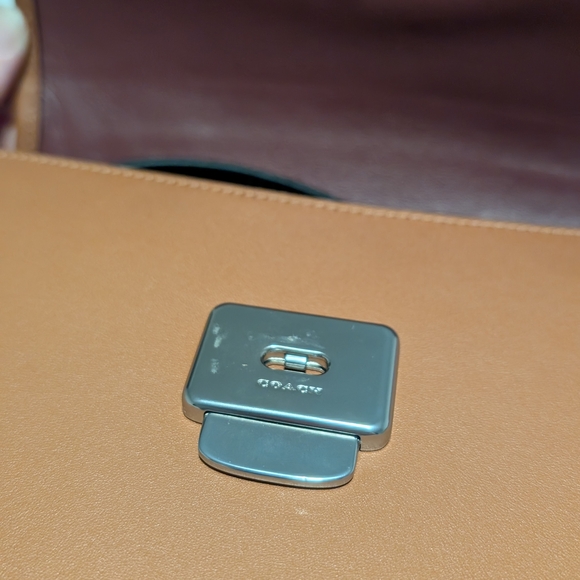 Coach Rogue Top Handle in Colorblock - Burnished Amber - Picture 5 of 10